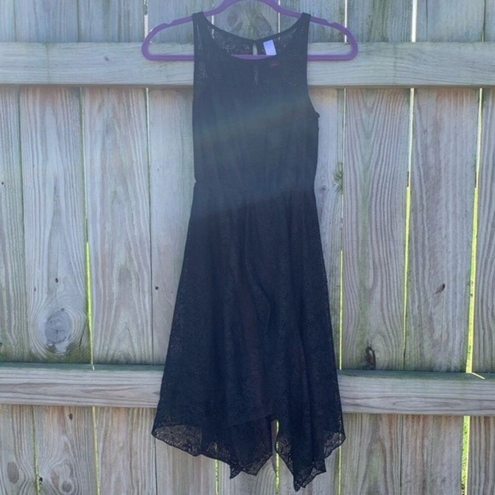 🍂3/$20 EUC No Boundaries Black Lace Asymmetrical Dress